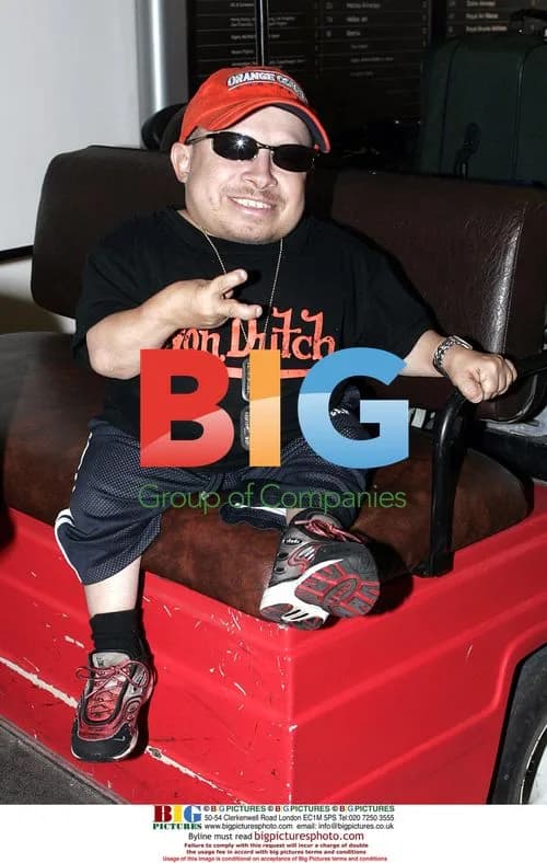 Verne Troyer departs from London Heathrow