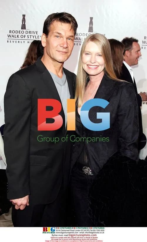 Patrick Swayze and wife Lisa at Rodeo Drive Walk of Style Awards 2005