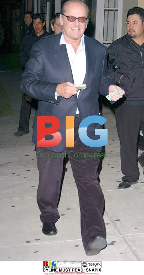 Jack Nicholson Flashes Cash at Koi Nightclub