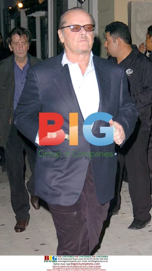 Jack Nicholson Enjoys Night Out at Koi Nightclub