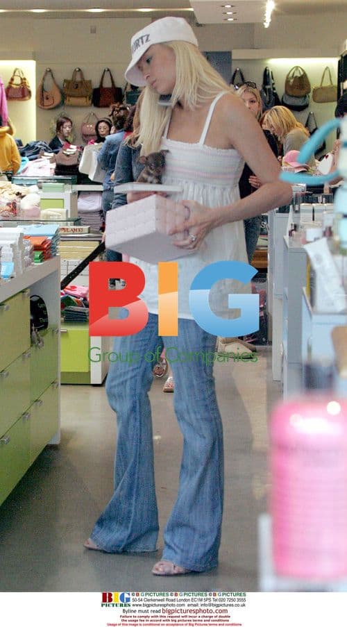 Paris Hilton takes new puppy Bambi shopping
