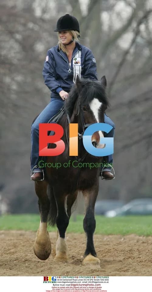 Rachel Hunter Horse Riding in Hyde Park