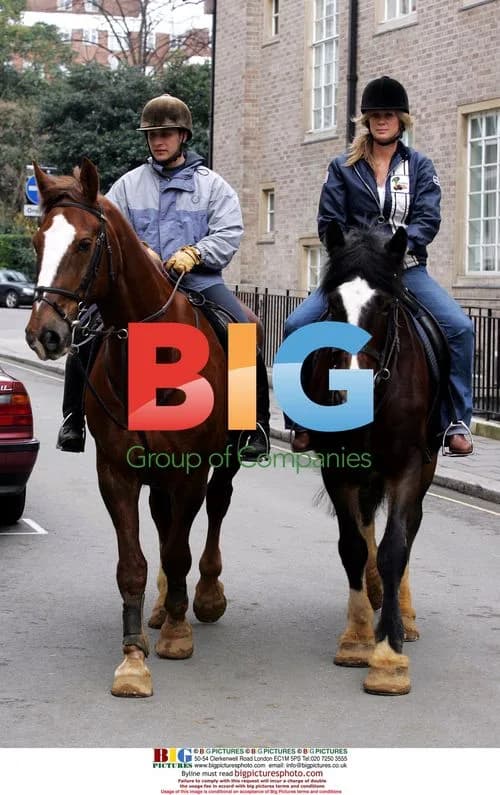 Rachel Hunter Horse Riding in Hyde Park