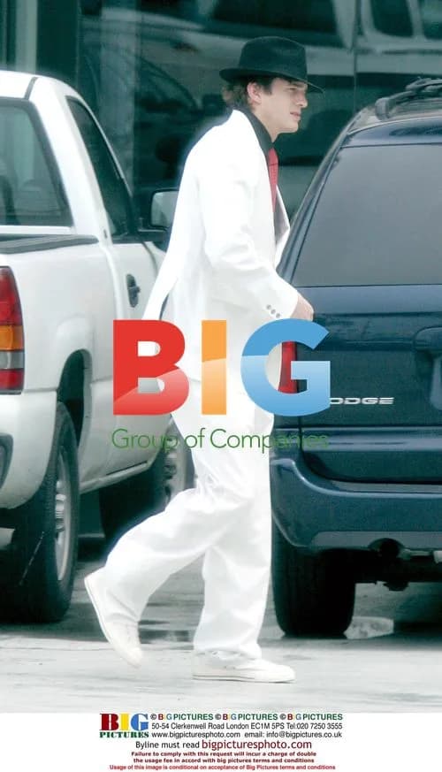 Ashton Kutcher Dressed Up for Movie