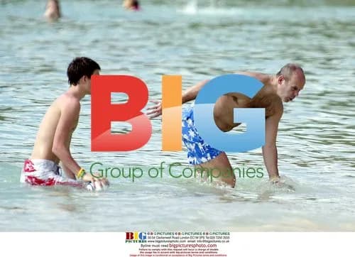 Sir Clive Woodward on holiday in Barbados