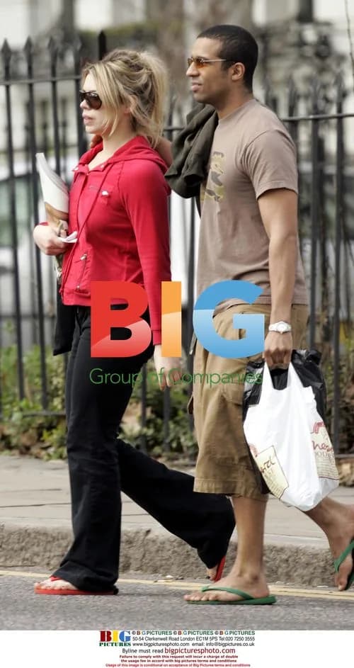 Billie Piper and boyfriend in Primrose Hill