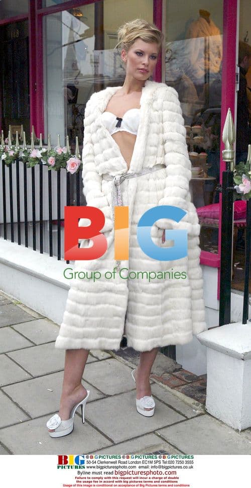 Models Lydia Goldblatt and Sally Kettle at Miss Lala's Boudoir Store Opening