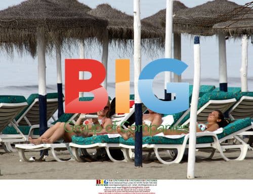 Abbie Gibson and Danielle Heath on vacation in Spain