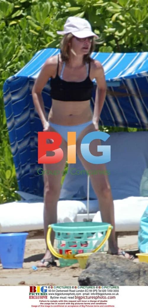 Calista Flockhart and son Liam on vacation