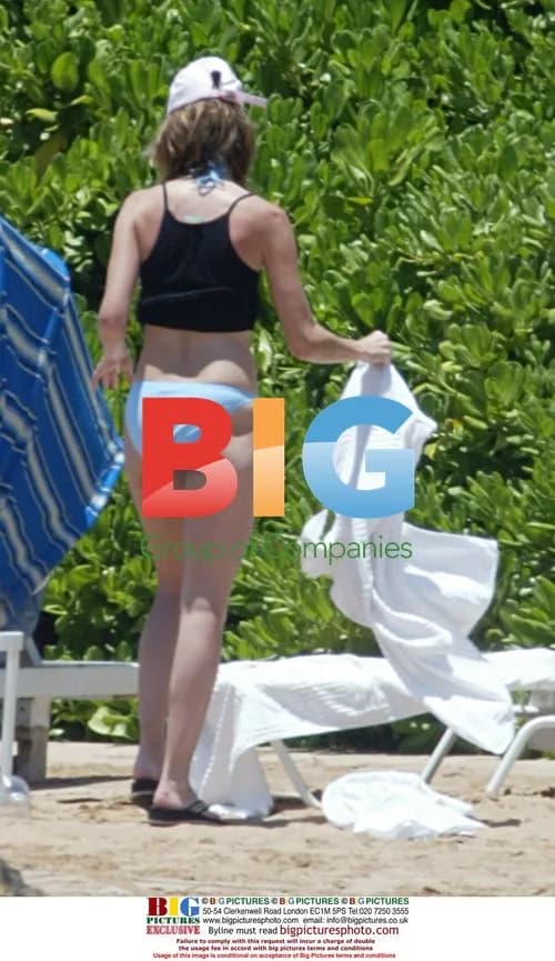 Calista Flockhart and son Liam on vacation in Hawaii