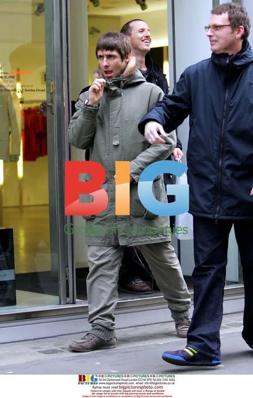 Liam Gallagher Shopping in London