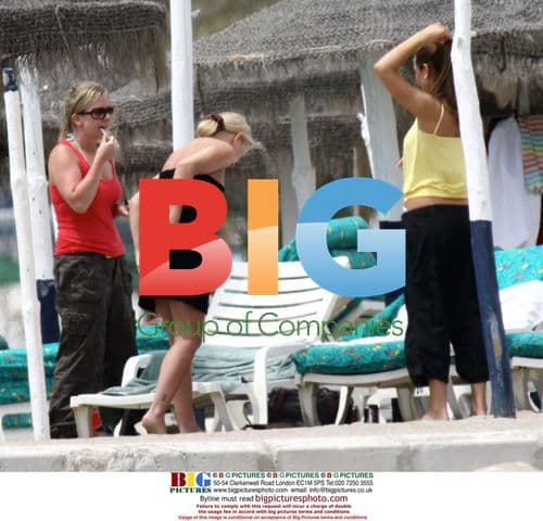 Abbie Gibson and Danielle Heath on holiday in Spain