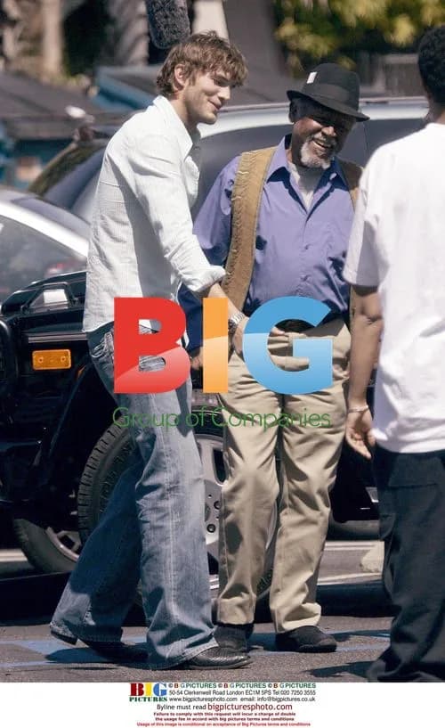 Ashton Kutcher on 'Punk'd' set