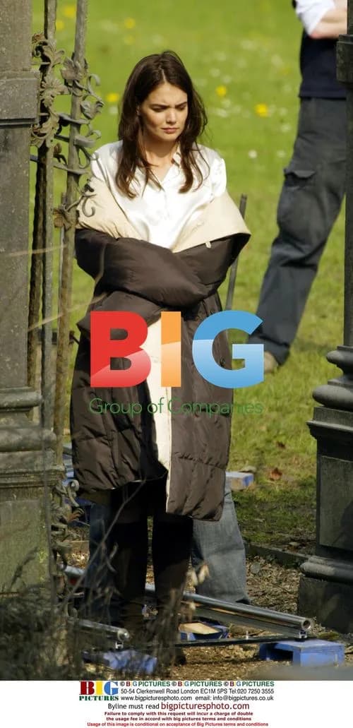 Katie Holmes on set of Batman