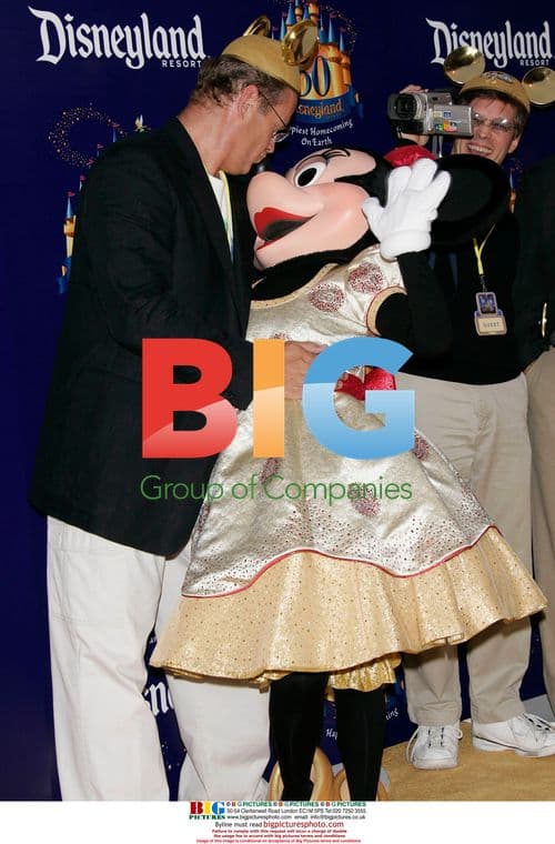 Kelsey Grammer and Minnie at Disneyland's 50th