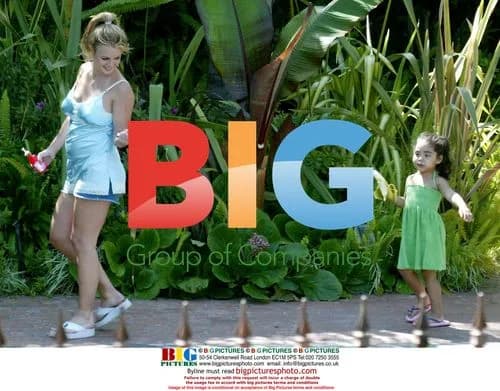Pregnant Britney Spears with family