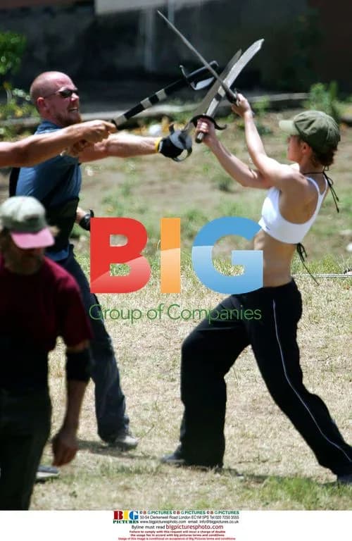 Keira Knightley on set of "Pirates of the Caribbean: Dead Man's Chest"