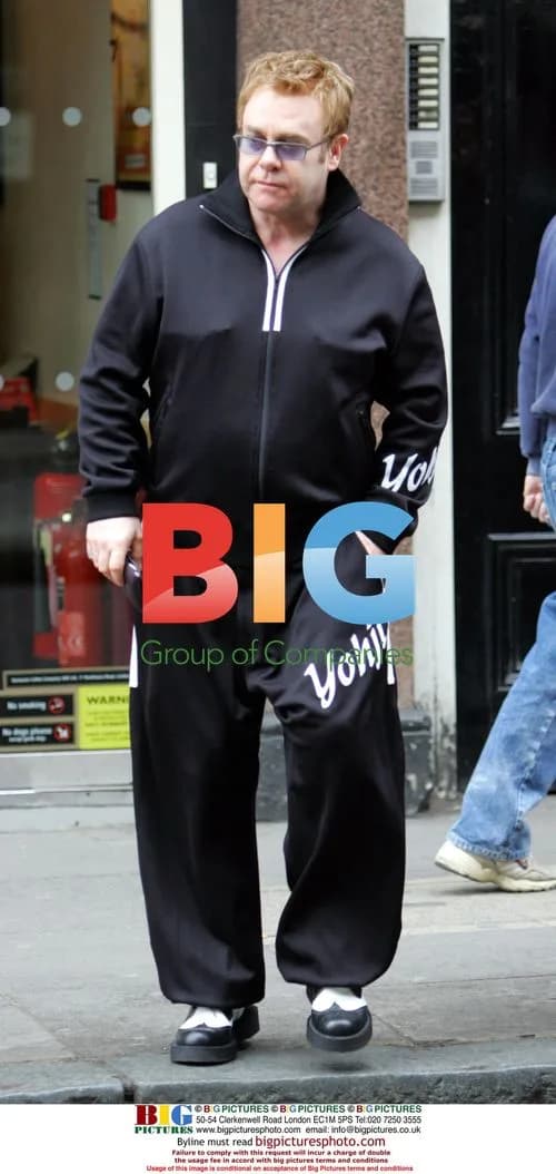 Elton John Out Shopping in London