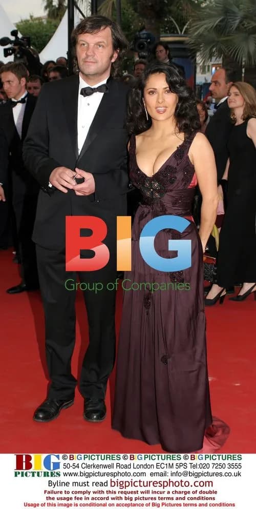 Salma Hayek and Emir Kusturica at 58th Cannes Film Festival