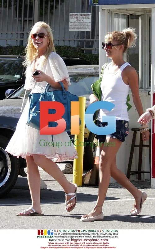 Lindsay Lohan & Nicole Richie in Beverly Hills