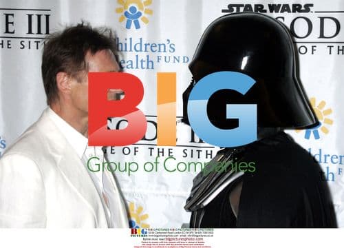 Liam Neeson and Darth Vader at Revenge of the Sith Premiere