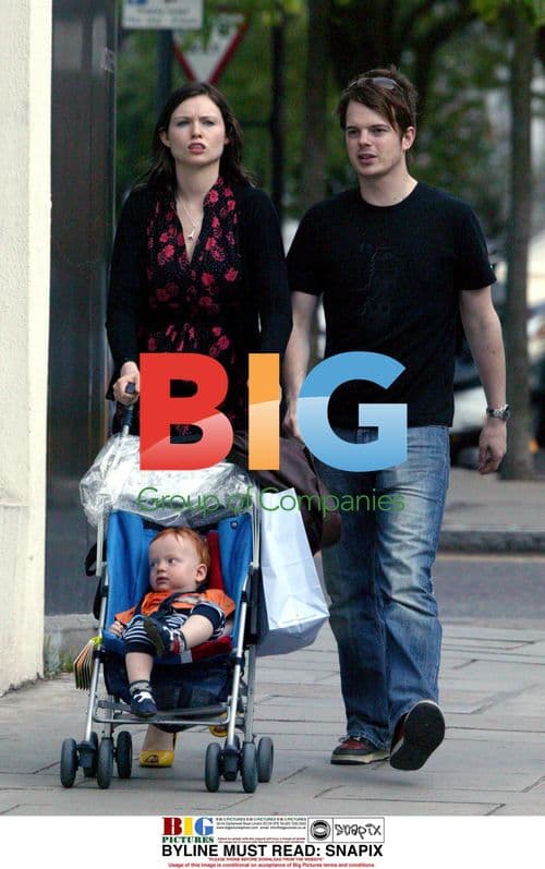 Singer Sophie Ellis Bextor out with son and fiance