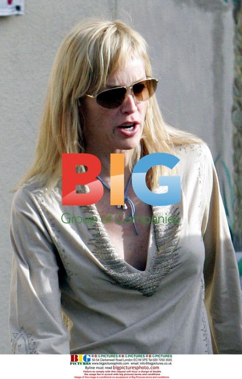 Sharon Stone and Son Roan Shopping