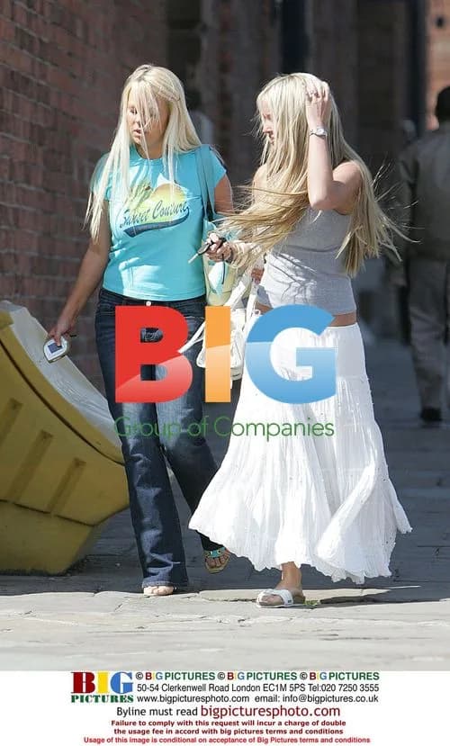 Jennifer Ellison at the Albert Docks in Liverpool