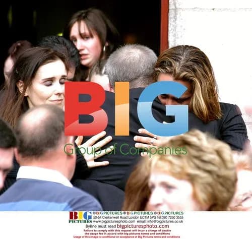 Colin Farrell attends grandfather's funeral