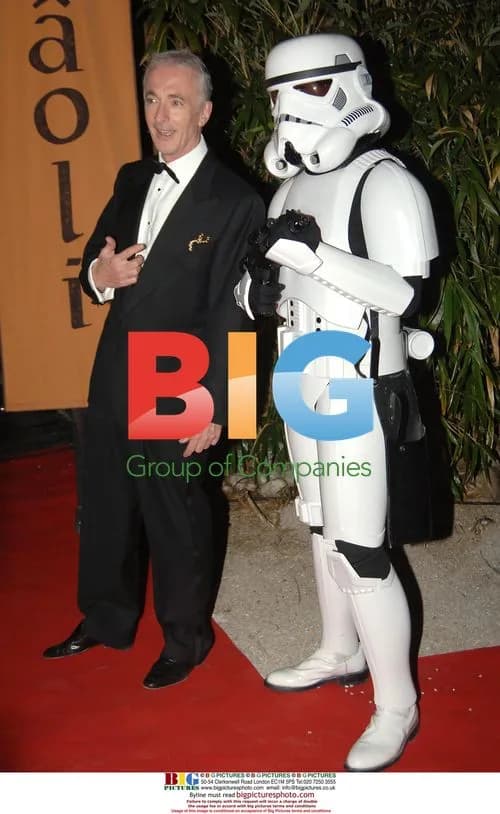 Antony Daniels and Stormtrooper at Star Wars Premiere Afterparty