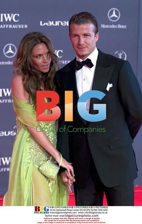 David and Victoria Beckham at Laureus World Sports Awards
