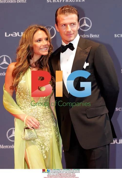 David and Victoria Beckham at Laureus World Sports Awards