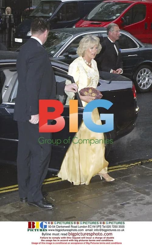 The Prince and Duchess arrive at Shaftesbury Theatre