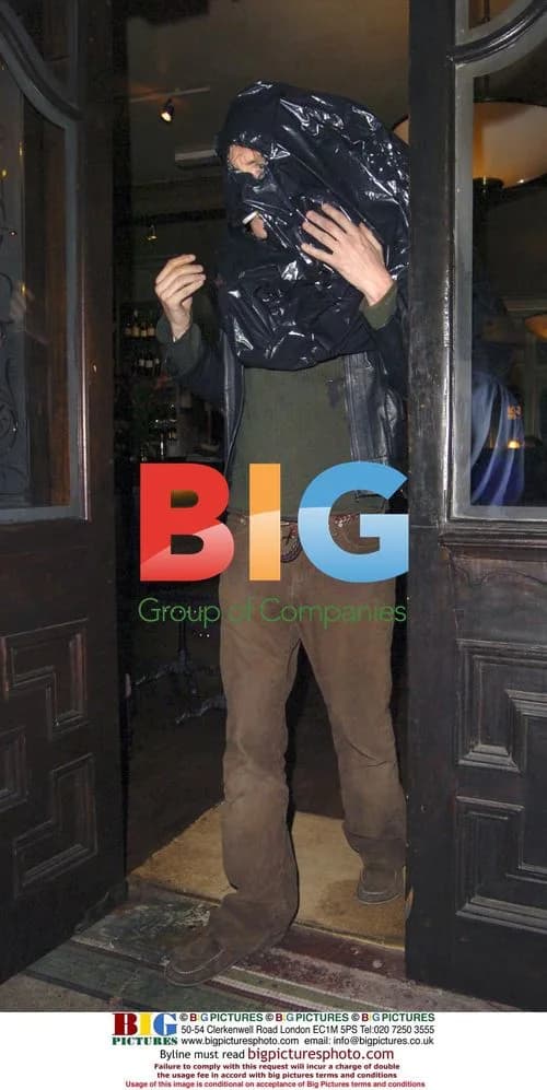 Rhys Ifans Disguises Himself as Bin Bag