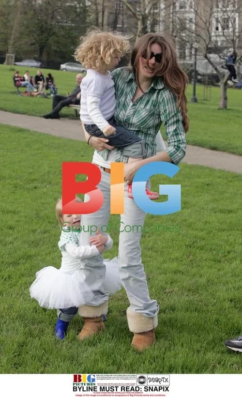 Jools Oliver and Daughters at the Park