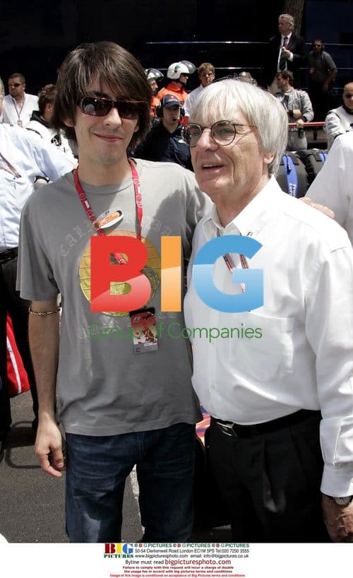 Danny Harrisson with Bernie Ecclestone at Monaco F1 Race