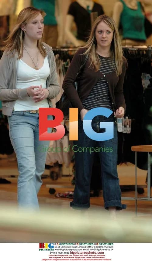 Hollyoaks' actress Sarah Baxendale shopping in Manchester