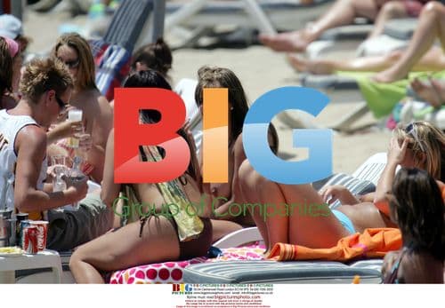 Jade Goody on Spanish Beach