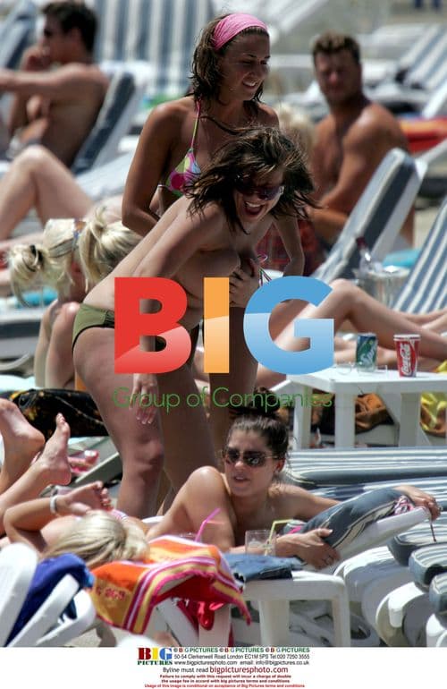 Jade Goody on Spanish beach