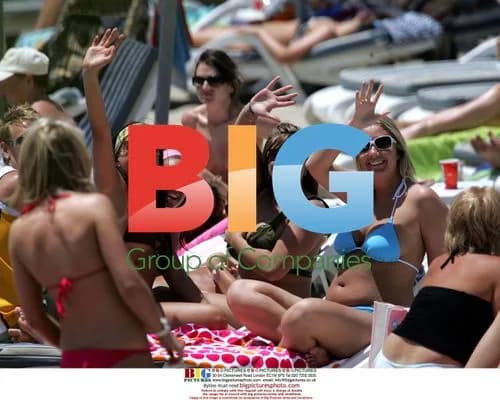 Jade Goody on Beach in Spain