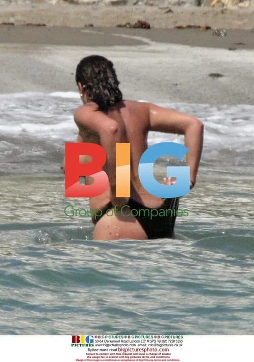 Jade Goody on Beach in Spain