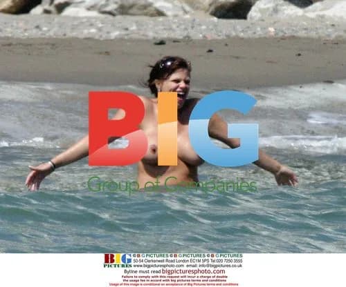 Jade Goody on Spanish Beach