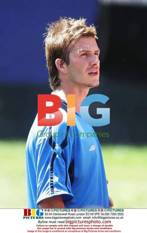 David Beckham at England training