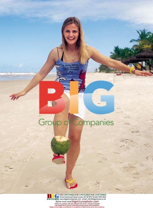 Milene Domingues, ex-wife of Ronaldo, with David Aganzo