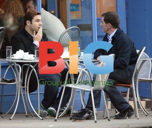 Dale Winton and David Walliams Lunch