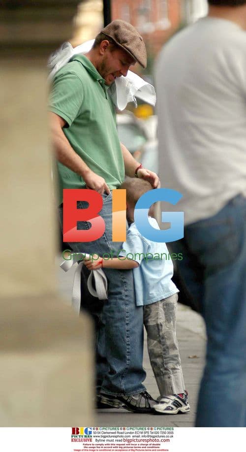 Guy Ritchie comforts upset Rocco at Martial Arts Class