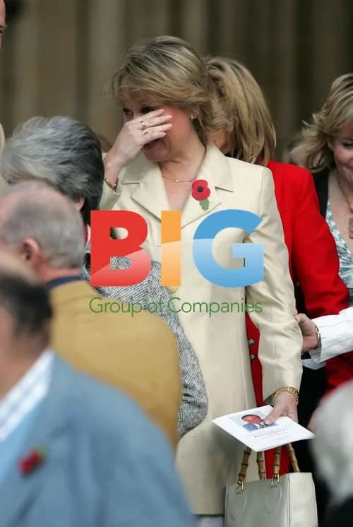 Richard Whiteley's Wife at Service
