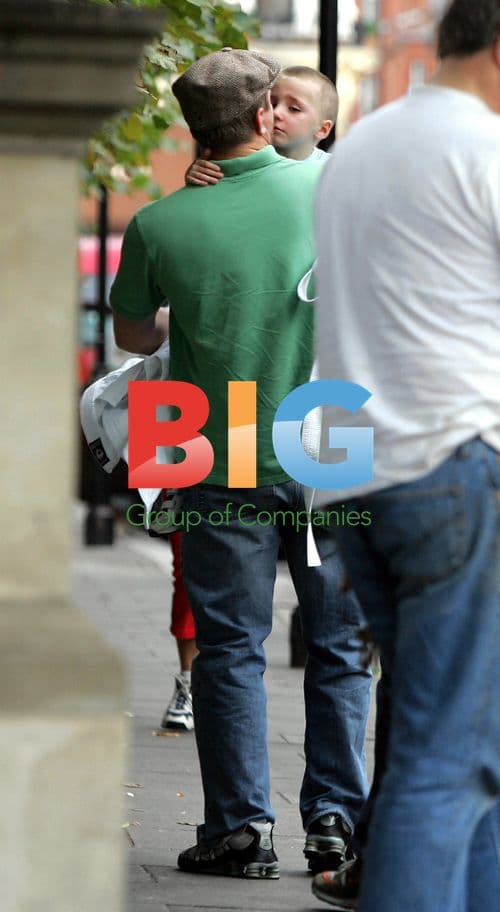 Guy Ritchie and Upset Rocco at Martial Arts Class