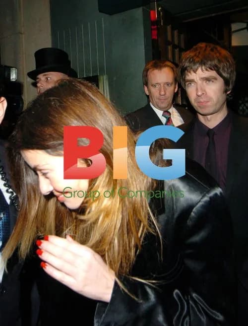 Noel Gallagher and Sarah MacDonald Leaving Restaurant