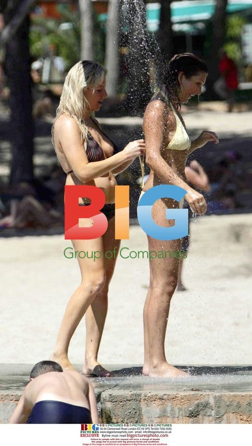 Abi Titmuss Enjoys Beach Holiday in Mallorca